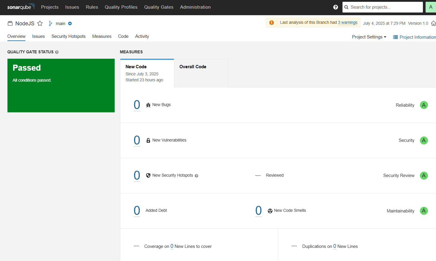 Sonarqube Result